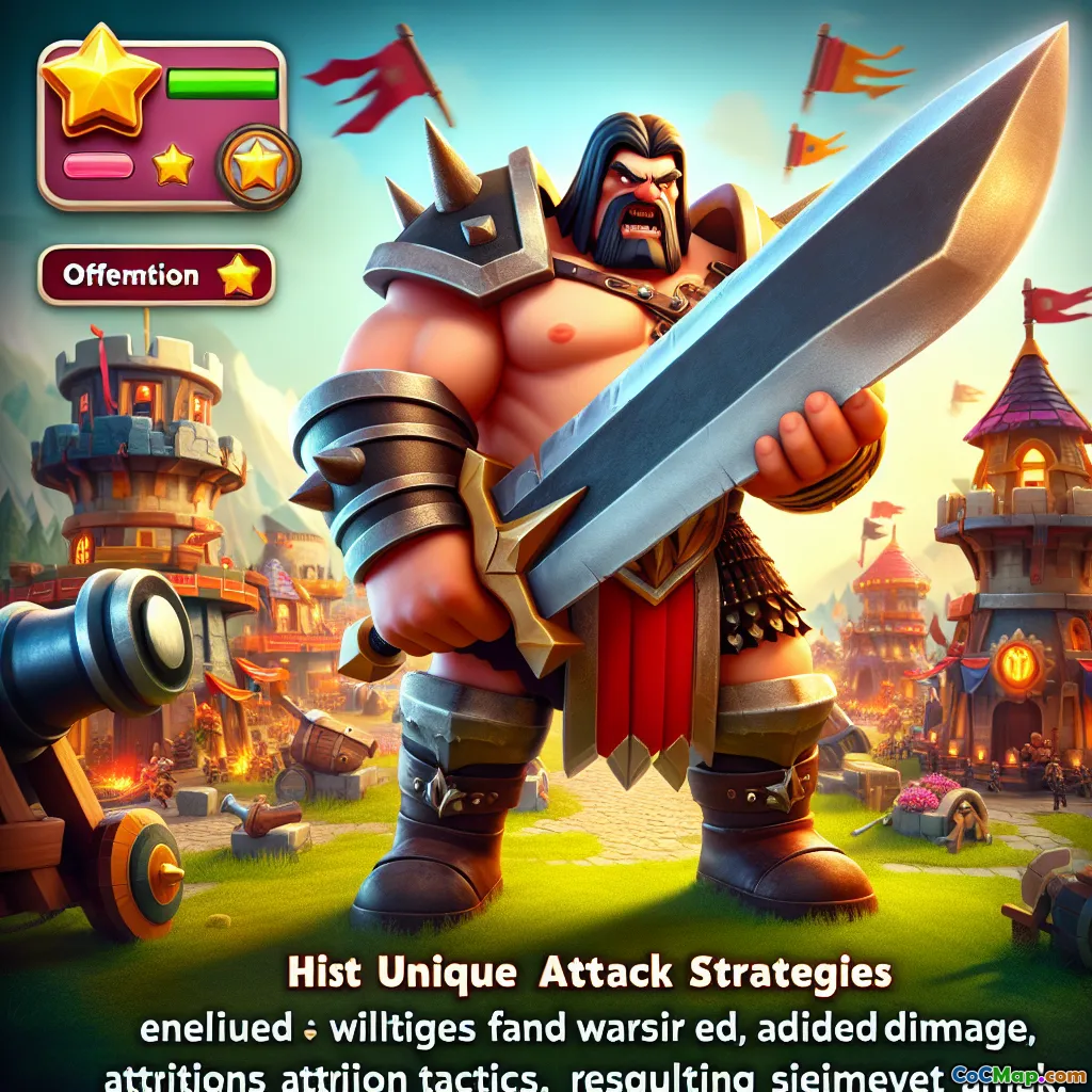 Strategie tankování barbarského krále pro tři hvězdné útoky