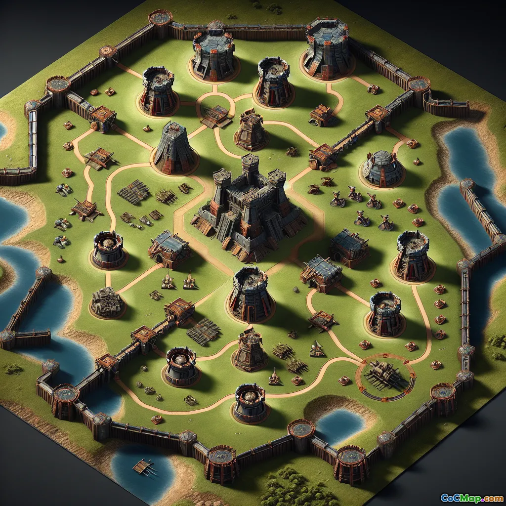 Best Defensive Structures Placement in Clash of Clans