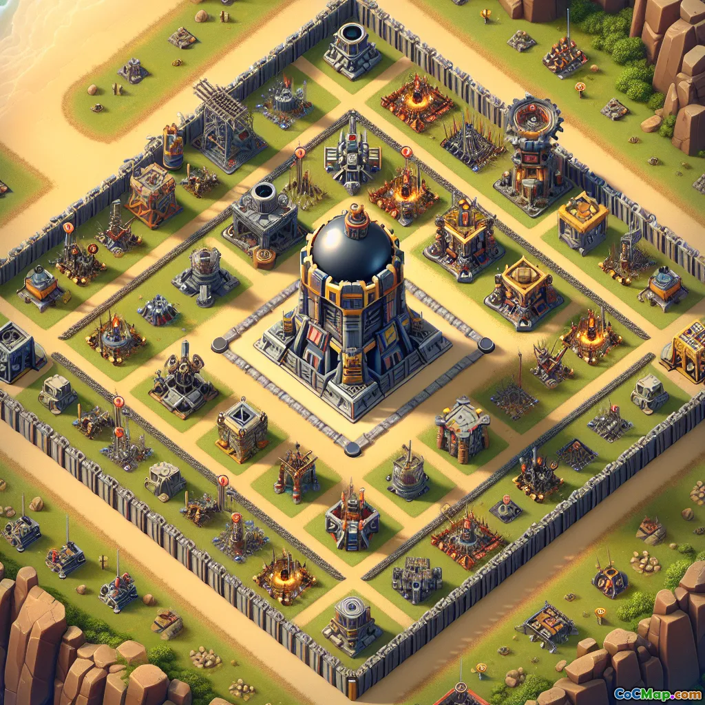 Bombtornets placering för effektiv fälltäckning