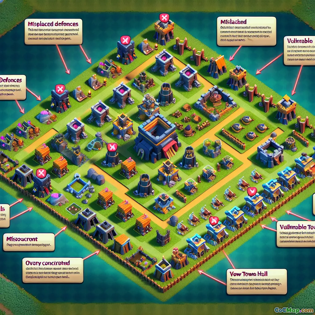 Erros comuns no design da base de guerra e como evitá-los