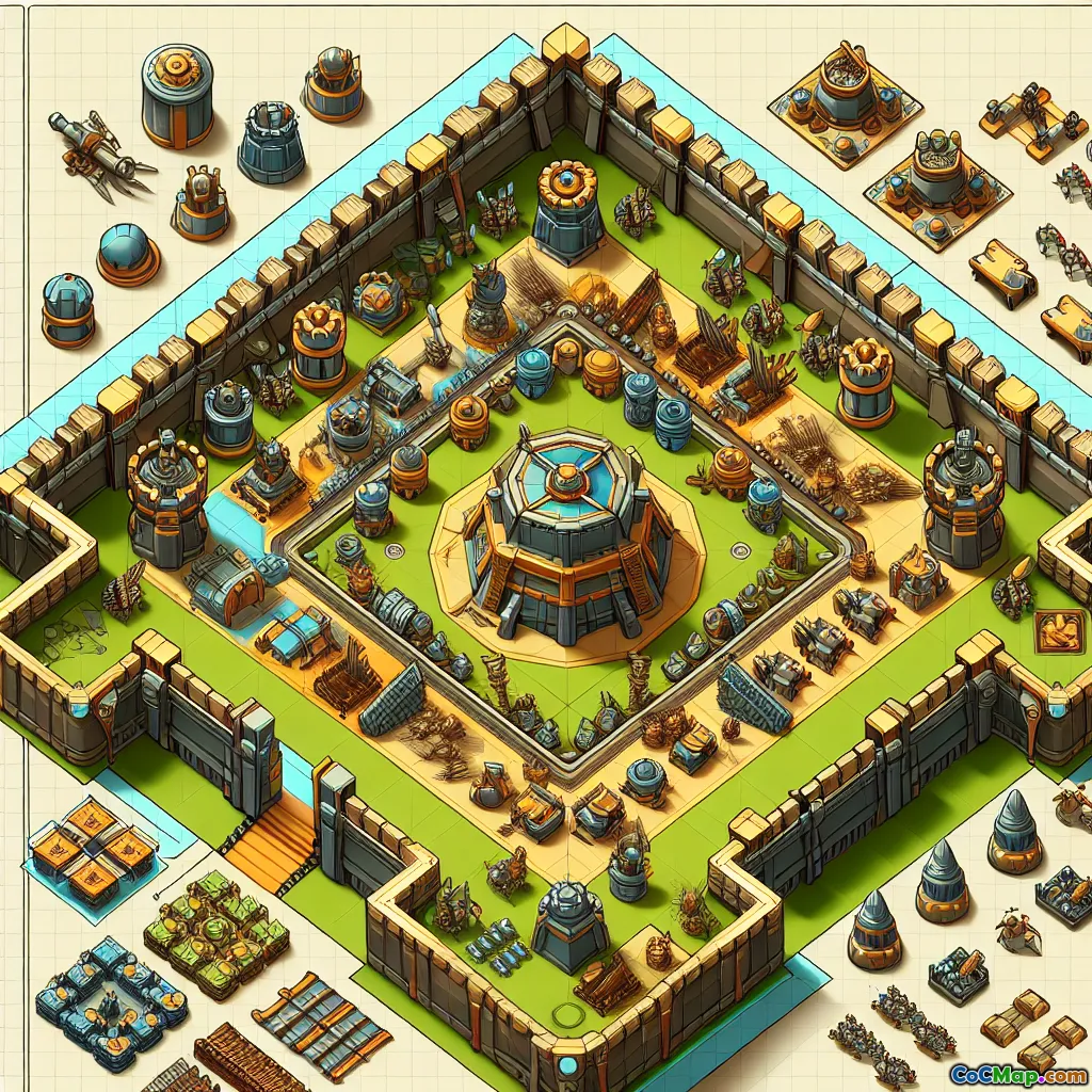 Designa en fälllayout för försvar på hög nivå