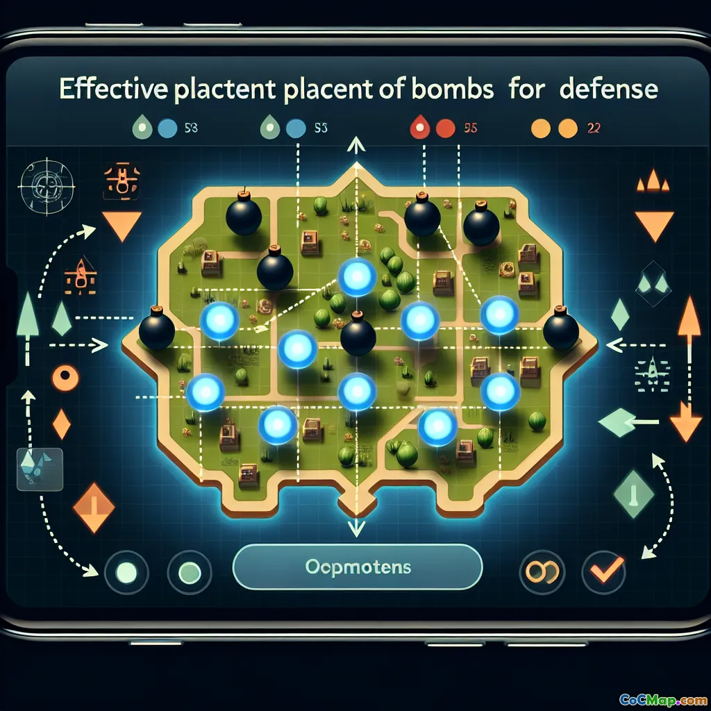 部落冲突中炸弹的有效放置策略