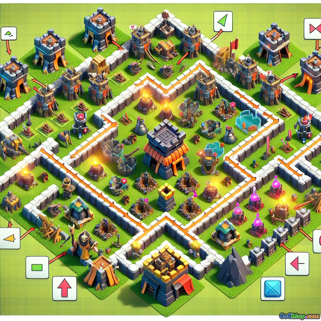 Efektivní strategie umístění pasti v Clash of Clans