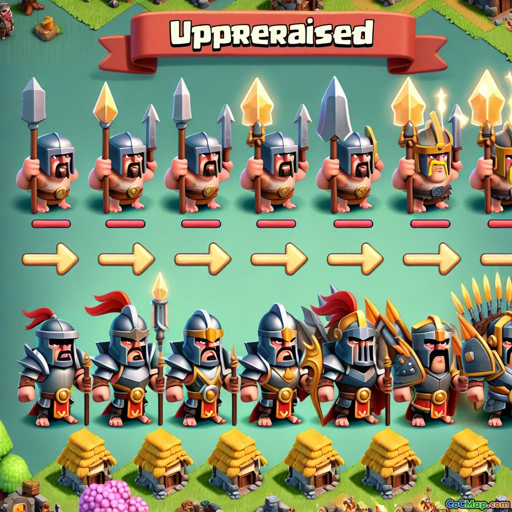 Effective troop upgrade sequencing for offense