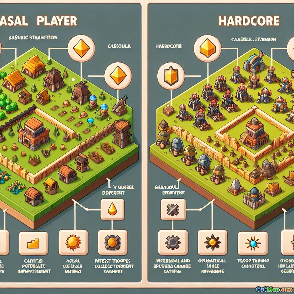 Farming Strategies for Casual vs Hardcore Players