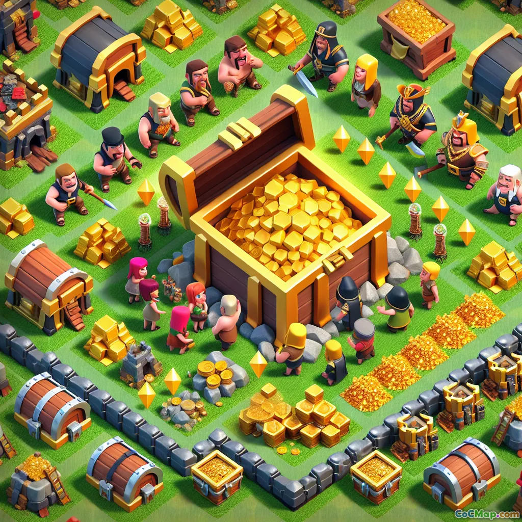 استراتيجيات الذهب للاعبين المتقدمين في كلاش أوف كلانس