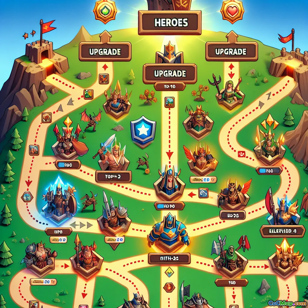 クラッシュ・オブ・クランプレイヤーのためのヒーローアップグレード計画