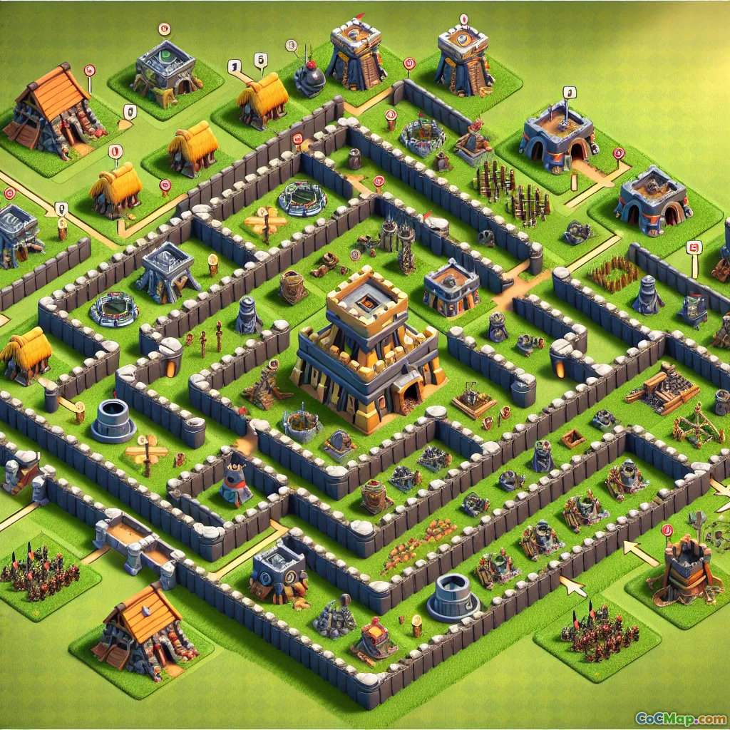 클래시 오브 클랜에서 궁극의 방어 구축 방법