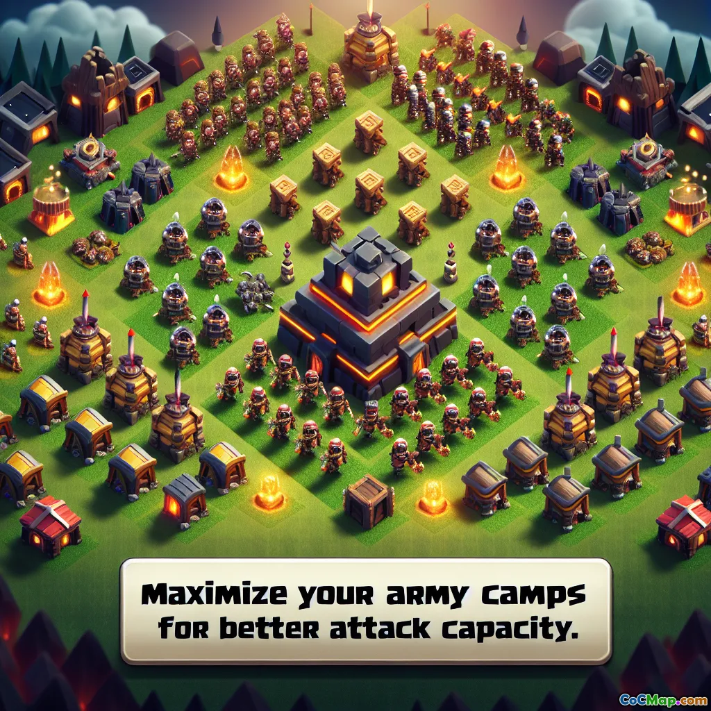 Maximize your Army Camps for Better Attack Capacity