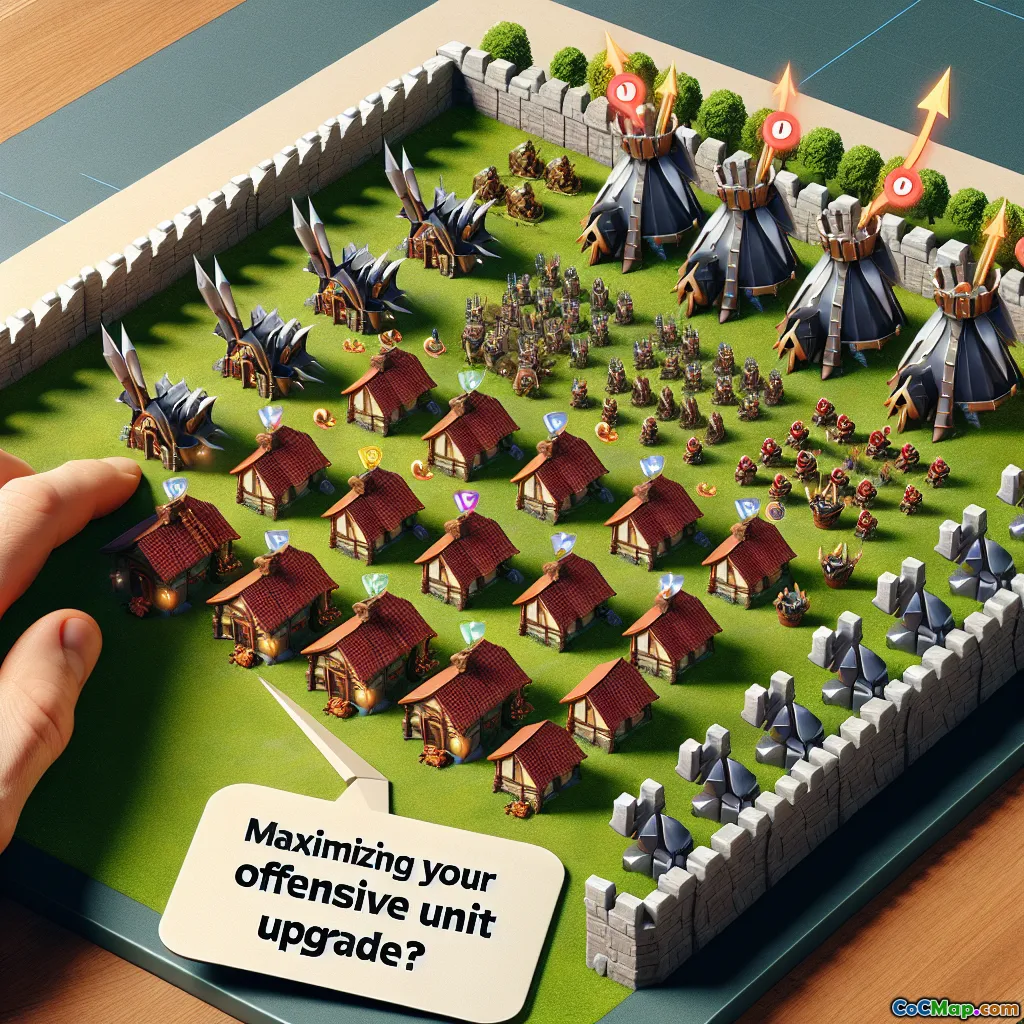 Maximizing offensive potential through smart troop upgrades
