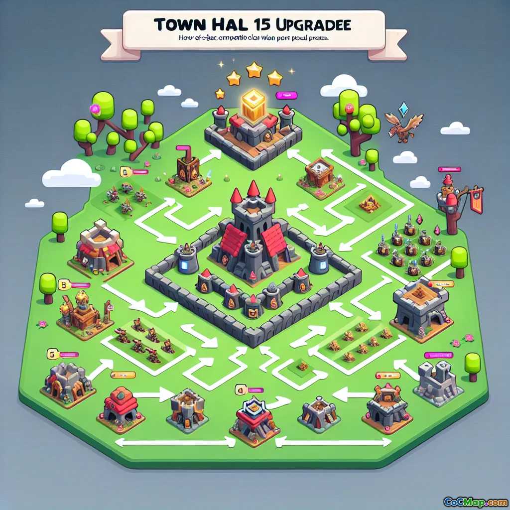 Step by Step TH15 Upgrade Order for Competitive Clan War Players