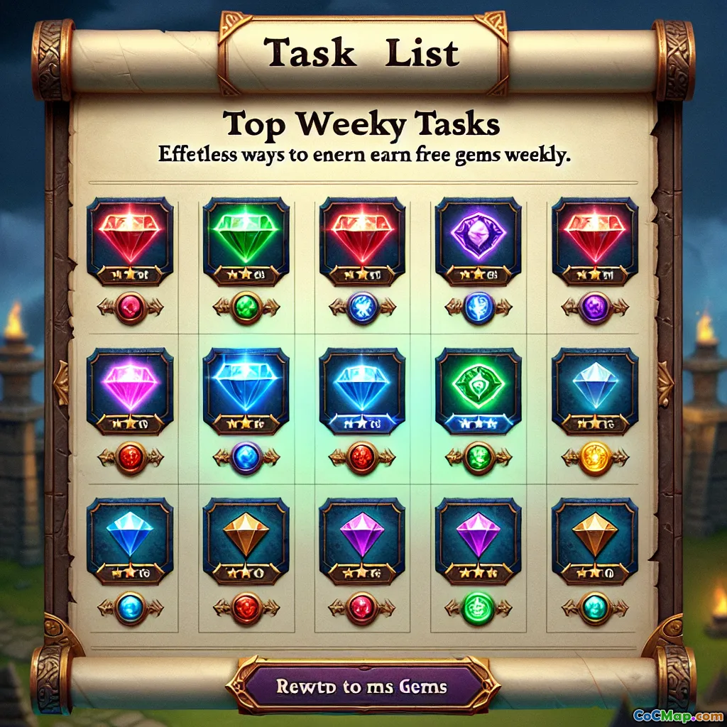 Top Weekly Tasks to Earn Free Gems Effortlessly