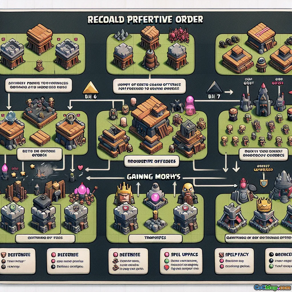 Upgrade Order for BH6 and BH7 Offense First to Gain More Trophies