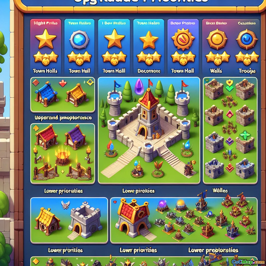 أولويات الترقية للمبتدئين في Clash of Clans