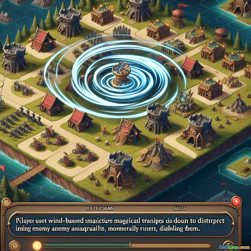 Using Tornado Traps to Disrupt Enemy Attacks