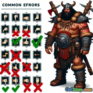 أخطاء شائعة يجب تجنبها عند ترقية ملك البرابرة