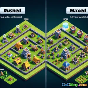 Comparing Upgrade Paths: Rushed vs. Maxed Town Hall Strategies