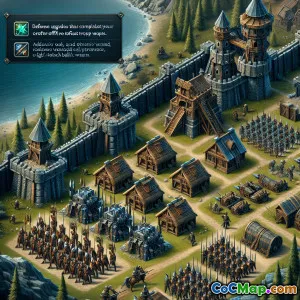 Defense upgrades that complement offensive troop strength