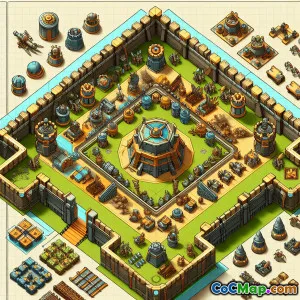 Designa en fälllayout för försvar på hög nivå