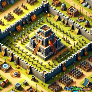 在部落冲突中设计高效的战争基地