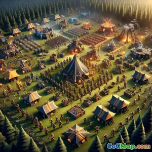 Dominate resource grind with camp micro and troop rotation