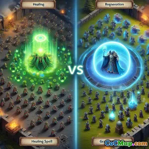 Healing Spell vs. Grand Warden Aura: Which Provides Better Survivability?