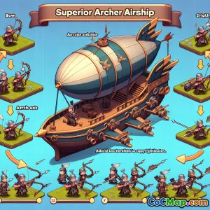 Hur man kopplar ihop din Super Archer Blimp med andra trupper