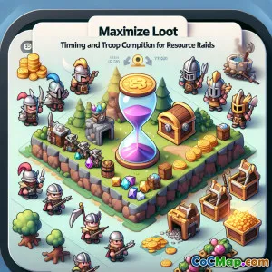 Maximize loot: Timing and troop composition for resource raids