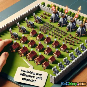 Maximizing offensive potential through smart troop upgrades