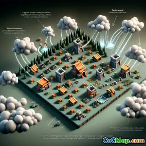 Spridningspositionering för att störa fiendens attacker effektivt