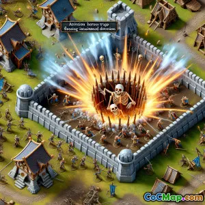 Skeleton Trap Tactics: Disrupting Hero Charges and Funnel Attempts