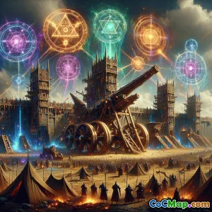 Strategic Spell Placement for Siege Machine Breakthroughs