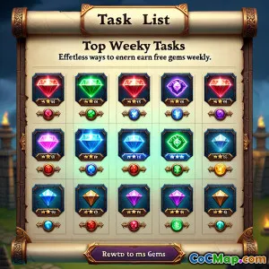 Top Weekly Tasks to Earn Free Gems Effortlessly