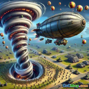 Tornado trap core spins to stop blimp and lalo