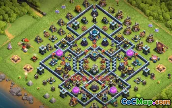 Town Hall 13 Trophy Base | copy Link #52379