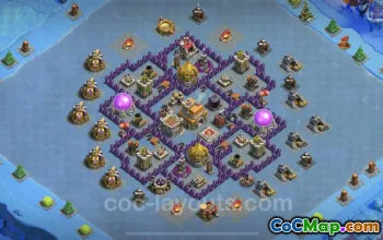 Anti 3 Star TH7 Farming Base Copy for Clash of Clans #24100