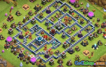 Base Layouts for CoC Town Hall 13: Home, War & Trophy #14988