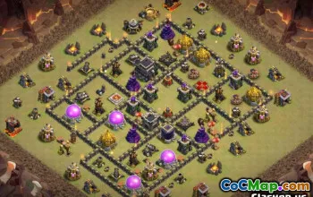 ბაზის განლაგებები COC Town Hall 9: რუქები და ბმულები #12510