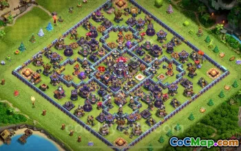 Best Anti 2 Star Hybrid Base for TH15 - Clash of Clans #26157