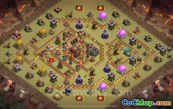 Best Anti 2 Star TH10 War Base - Clash of Clans #24919