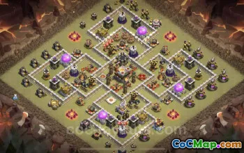 Best Anti 2 Star TH11 Base - Anti Air/Electro Dragon Link #25436