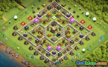 Best Anti 2 Star TH11 Base & Link - Clash of Clans 2024 #20092