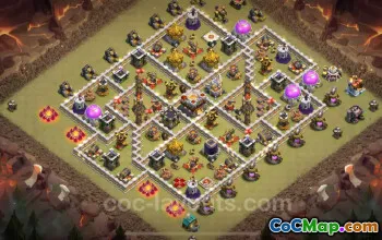 Best Anti 2 Star TH11 War Base 2024 with Link - Clash of Clans #25402