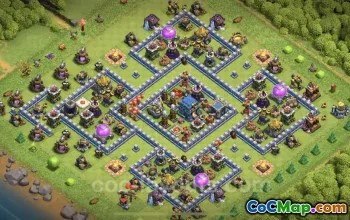 Best Anti 2-Star TH12 Base for Legend League - Clash of Clans #25649