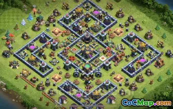 Best Anti-2 Star TH14 Base for Legend League - Clash of Clans #26081