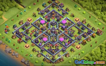 Best Anti 2 Star TH15 Base Link 2025 - Clash of Clans #26807