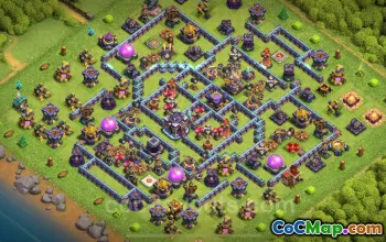 Best Anti 2 Star TH15 Base with Link - Clash of Clans 2025 #21940