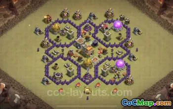 Best Anti 2 Star TH7 War Base - Clash of Clans Guide #24176