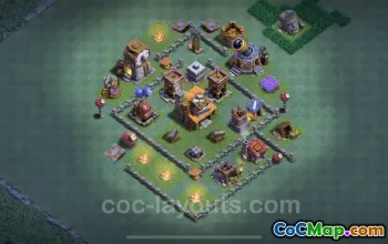 Best Anti 2 Stars Base BH4 - Clash of Clans Design & Link #22711