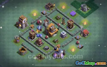Best Anti 2 Stars BH4 Base Design - Clash of Clans #22749